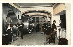 Vault Department, Hibernia Bank & Trust Company New Orleans, LA Postcard Postcard Postcard