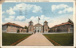 High School Building San Jose, CA Postcard Postcard Postcard