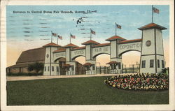 Entrance to Central States Fairgrounds Postcard