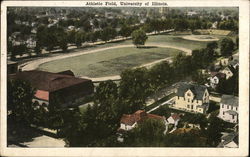 Athletic Field, University of Illinois Postcard