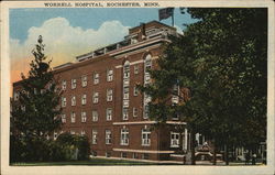 Worrell Hospital Rochester, MN Postcard Postcard Postcard