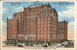 The New Nicollet Hotel Minneapolis, MN Postcard Postcard Postcard