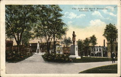 City Park and Hatch Monument Postcard