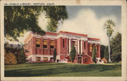 Public Library Building Ventura, CA Postcard Postcard Postcard