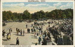 Approach to Bath House, Gordon Park Postcard