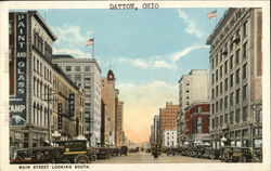 Main Street Looking South Postcard