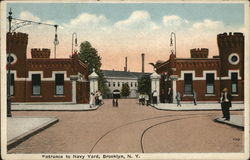 Entrance to Navy Yard Brooklyn, NY Postcard Postcard Postcard