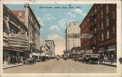 Third Street Looking East Postcard