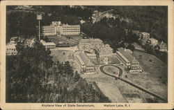 Airplane View of State Sanatorium Postcard