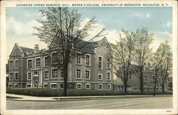 Catherine Strong Memorial Hall, Women's College, University of Rochester New York Postcard Postcard Postcard