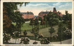 Hudson River State Hospital, From Dancing Pavilion Poughkeepsie, NY Postcard Postcard Postcard