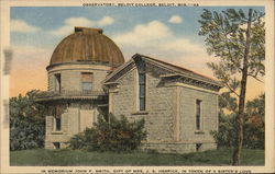 Observatory, Beloit College Wisconsin Postcard Postcard Postcard