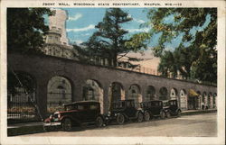 Front Wall, Wisconsin State Penitentiary Waupun, WI Postcard Postcard Postcard