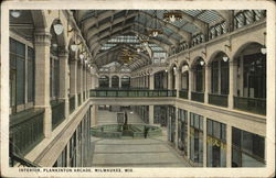 Plankinton Arcade - Interior Milwaukee, WI Postcard Postcard Postcard