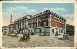 Baltimore and Ohio Depot Wheeling, WV Postcard Postcard Postcard