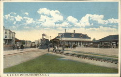 B. & M. Railroad Station Postcard