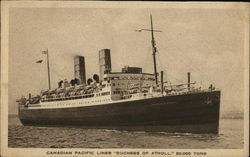 Canadian Pacific Liner "Duchess of Atholl" Postcard