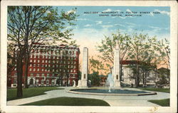 Soldiers Monument, Fulton Street Park Grand Rapids, MI Postcard Postcard Postcard