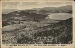 Baldwin Lake, Big Bear Valley, San Bernardino Mountains Postcard