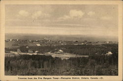 Timmins from the Fire Rangers Tower Postcard