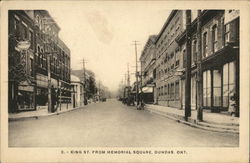 King St. From Memorial Square Postcard