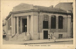 Public Library Building Postcard