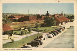 T. and N. O. Station Timmins, ON Canada Ontario Postcard Postcard Postcard