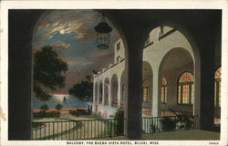 Balcony, The Buena Vista Hotel Postcard