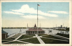 View of Government Landing Postcard