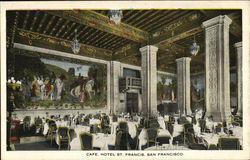 Cafe Hotel St. Francis Postcard