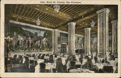 Cafe, Hotel St. Francis Postcard