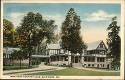 Maryland Country Club Postcard