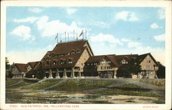 Old Faithful Inn Yellowstone National Park Postcard Postcard Postcard