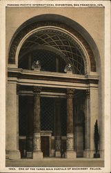 One of the Three Main Portals of Machinery Palace Postcard