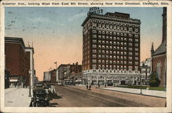 Superior Ave. Looking West from East 9th Street Cleveland, OH Postcard Postcard Postcard