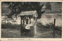 The Old Oaken Bucket Pingree, ND Postcard Postcard Postcard