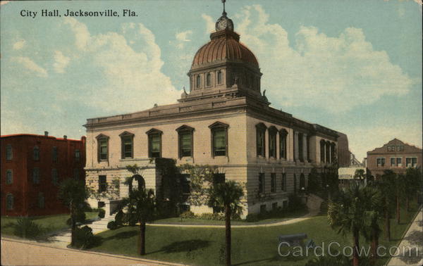 City Hall Jacksonville, FL Postcard