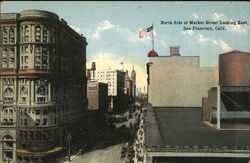 North Side of market Street Looking East Postcard