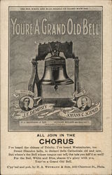 You're A Grand Old Bell Musical Postcard