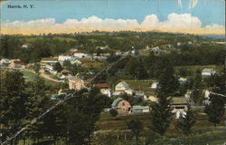 Birds Eye View Harris, NY Postcard Postcard Postcard