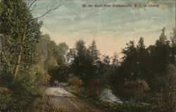 On the Road from Grahamsville to Liberty Postcard