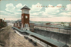 D. L. & W. R. R. Depot Postcard