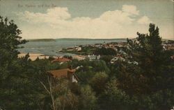 Bar Harbor and the Bar Postcard