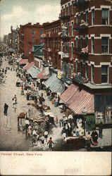 Looking Along Hester Street New York, NY Postcard Postcard Postcard