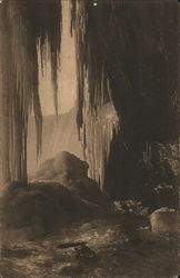 Ice Grotto Under Horseshoe Fall Niagara, NY Postcard Postcard Postcard