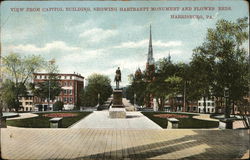 View from Capitol Building Showing Hartranft Monument Postcard