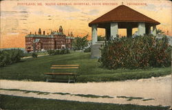 Maine General Hospital from Western Promenade Portland, ME Postcard Postcard Postcard