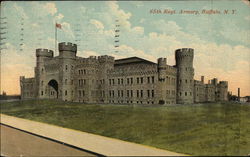 65th Regt. Armory Buffalo, NY Postcard Postcard Postcard