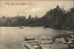 Sand Pond Roscoe, NY Postcard Postcard Postcard