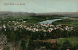 View from the Knobb Milford, PA Postcard Postcard Postcard